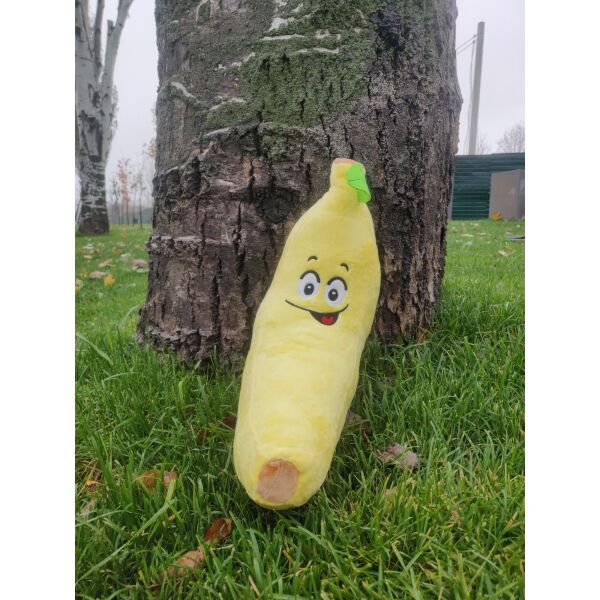 

Декоративная подушка "Веселый банан" желтая, 45 см.