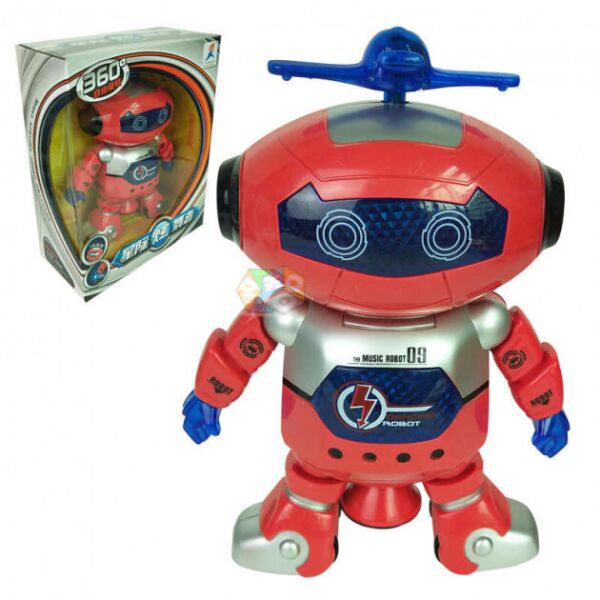 

Танцующий светящийся робот интерактивная игрушка Dancing Robot STURN SPIN красный