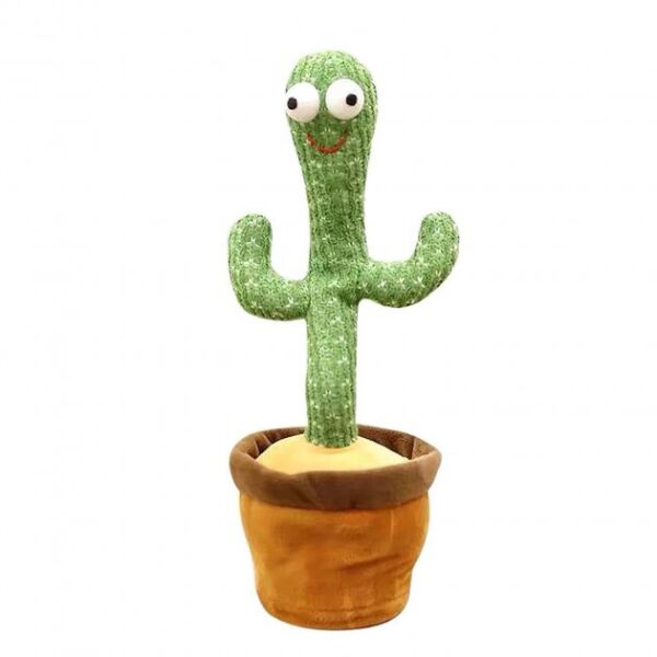 

Танцующий кактус Повторюшка поющий 120 песен с подсветкой UKC Dancing Cactus TikTok зеленый