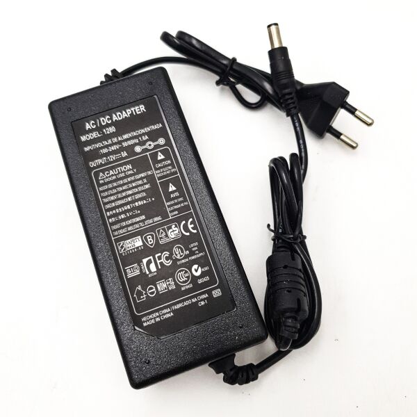 

Блок питания 12В 8А разъем 5.5х2.5мм сетевой адаптер с кабелем питания 100-240V DC 12V 8A 96W UKC