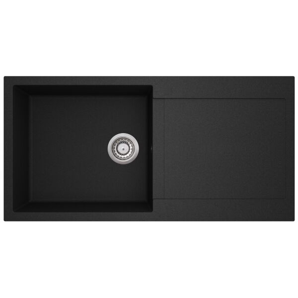 

Кухонная мойка Aquasanita Tesa SQT103AWP Black Metallic 601 Черный