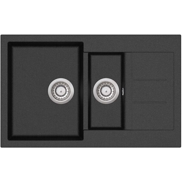 

Кухонная мойка Aquasanita Tesa SQT151W Black Metallic 601 Черный