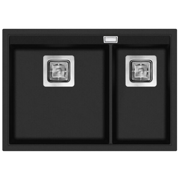 

Кухонная мойка Aquasanita Delicia SQD150W Black Metallic 601 Черный