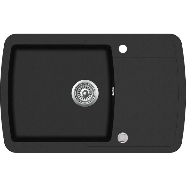 

Кухонная мойка Aquasanita Lira SQL101AW Black Metallic 601 Черный