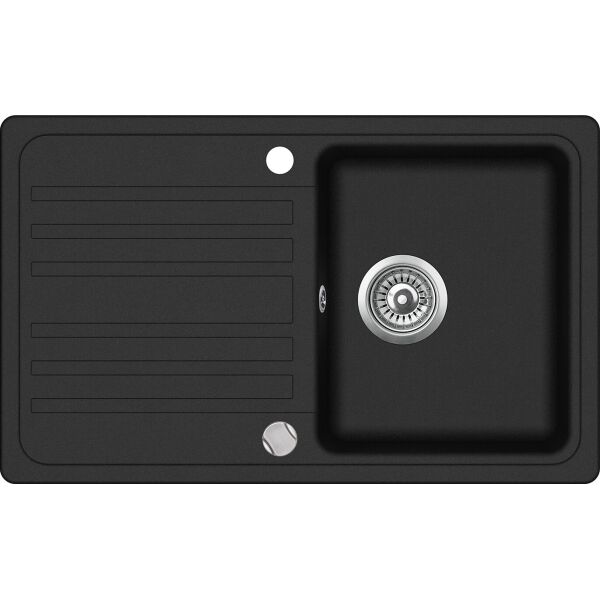 

Кухонная мойка Aquasanita Notus SQ101AW Black Metallic 601 Черный
