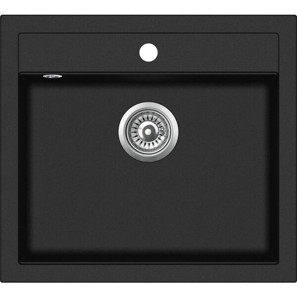 

Кухонная мойка Aquasanita Quadro SQQ100W Black Metallic 601 Черный