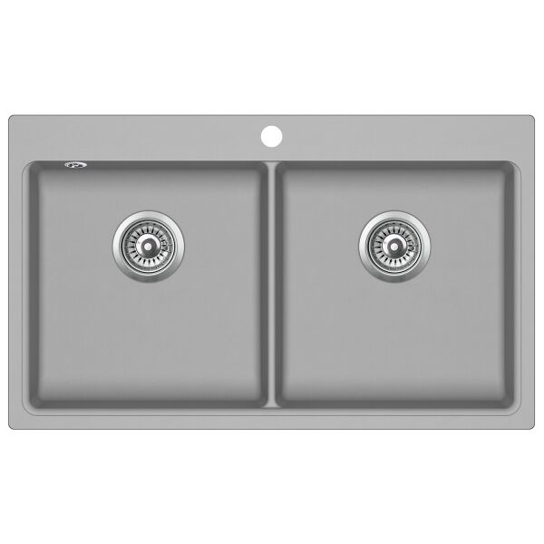 

Кухонная мойка Aquasanita Magna SQM200W Argent 220 Серый