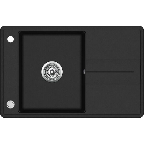 

Кухонная мойка Aquasanita Bella SQB101AW Black Metallic 601 Черный