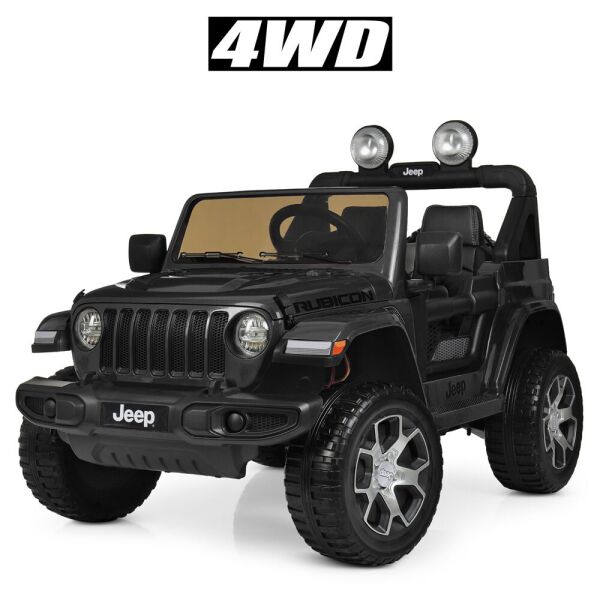 

Детский электромобиль BAMBI M 4176 EBLR-2 Jeep, мягкие колеса, черный