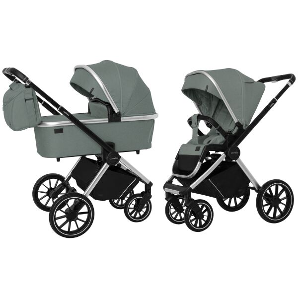 

Детская прогулочная коляска 2 в 1 Carrello Optima (Каррелло Оптима) CRL-6503 (2in1) Nordic Green, лен (6900085002415) Цвет Зеленый