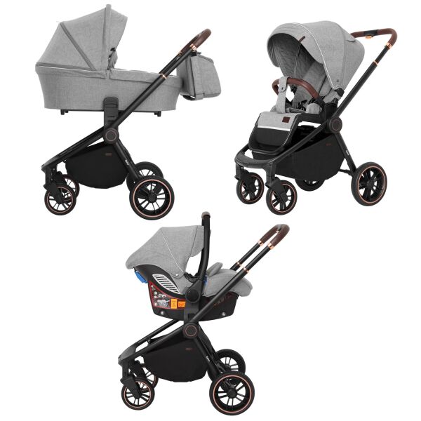 

Детская универсальная коляска 3 в 1 Carrello Epica (Каррелло Эпика) CRL-8511/1 (3in1) Silver Grey (6900085001852) Цвет Серый
