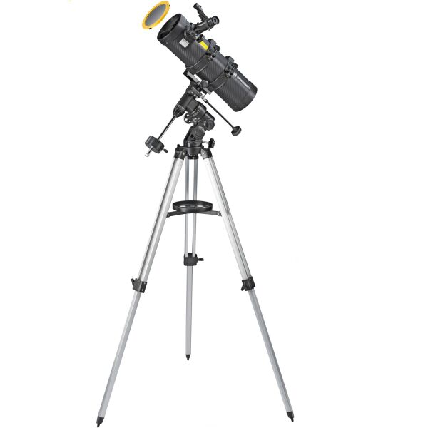 

Телескоп Bresser Spica 130/1000 EQ3 Reflector Solar Carbon с солнечным фильтром и адаптером для смартфона (4630100)