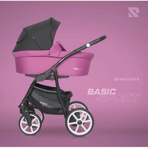 

Детская универсальная коляска 2 в 1 Riko Basic Sport 03 Magenta
