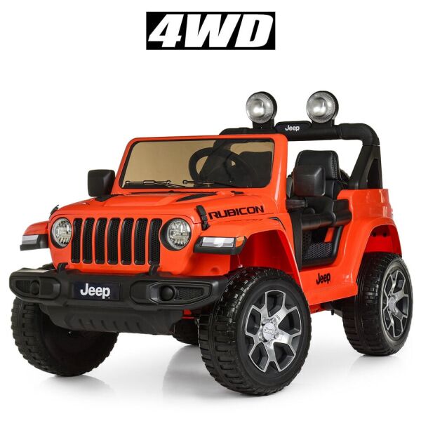 

Детский электромобиль BAMBI M 4176 EBLR-7 Jeep, мягкие колеса, оранжевый