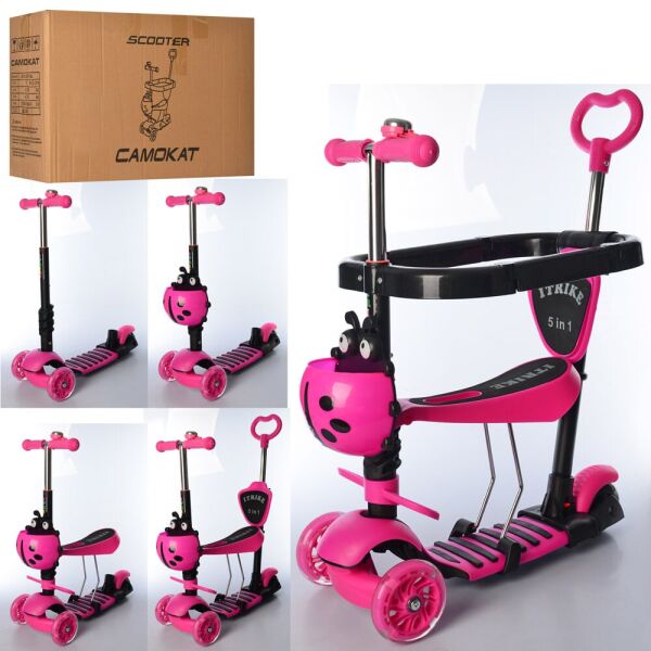 

Детский трехколесный самокат iTrike JR 3-027-P