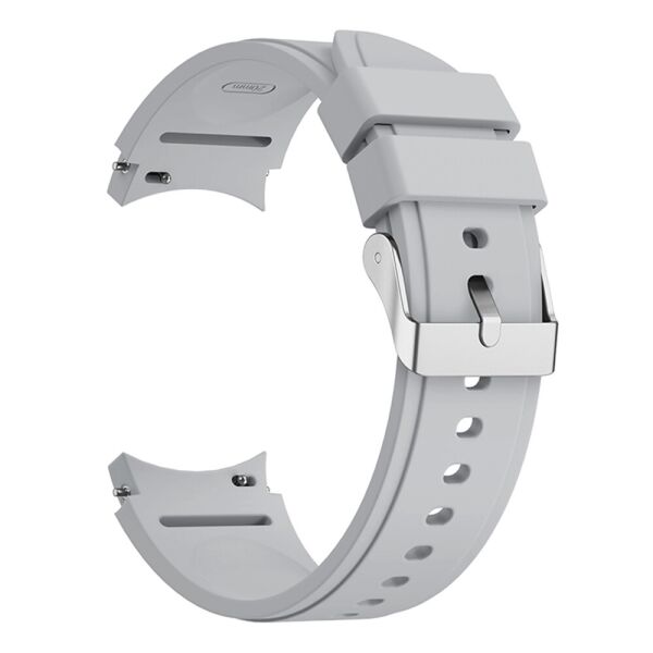 

Ремешок на Samsung Galaxy Watch 4 Classic 42 mm - серый / силикон / размер L / ширина крепления 20мм (WB00S4GALAXYCLASSIC5442)