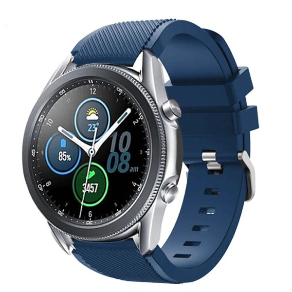 

Силиконовый ремешок Watchbands для Samsung Galaxy Watch 3 45mm - синий (WB001DARKBLUE345)
