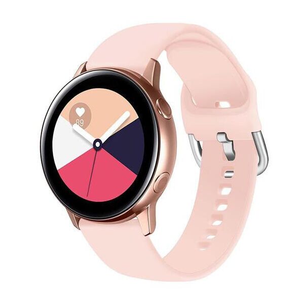 

Силиконовый ремешок Watchbands розовый для Samsung Galaxy Watch Active 2 - размер L (WB0021NORMALPINKA2)