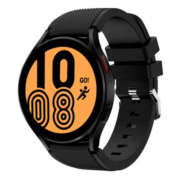 

Ремешок для Samsung Galaxy Watch 4 Classic 46mm - черный / ширина крепления 20мм / размер L / силикон / Watchbands Gear (WB00S4GEAR1W446)