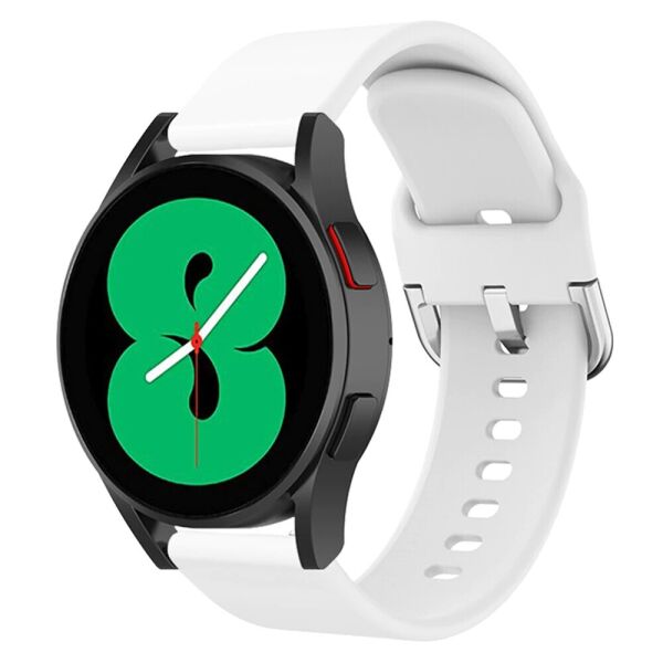 

Силиконовый ремешок Normal Watchbands для Samsung Galaxy Watch 4 40mm - белый / размер L / ширина крепления 20мм (WB00S4NORMAL1440)