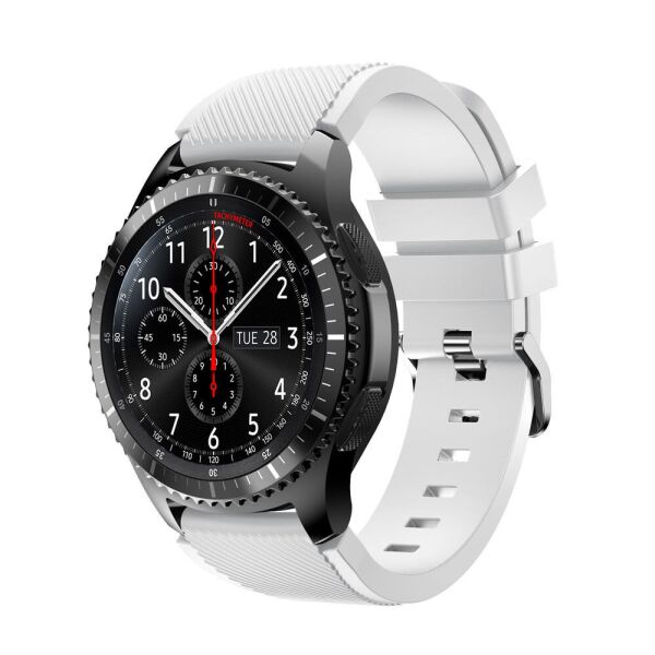 

Силиконовый ремешок Watchbands для Samsung Gear S3 - белый (WB001WHITES3)