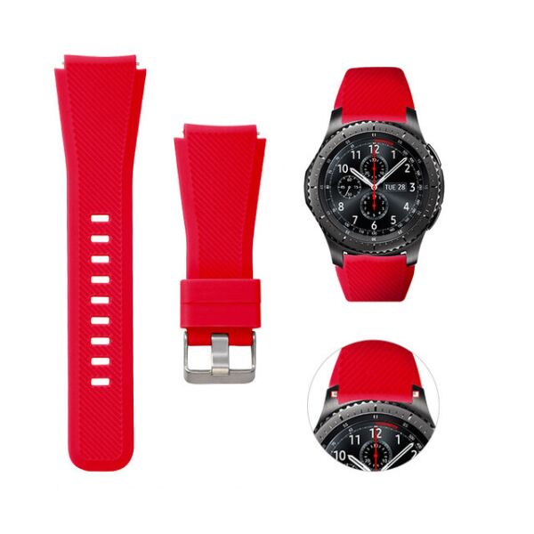

Силиконовый ремешок Watchbands для Samsung Gear S3 - красный (WB001REDS3)