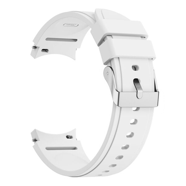 

Ремешок на Samsung Galaxy Watch 4 Classic 42 mm - белый / силикон / размер L / ширина крепления 20мм (WB00S4GALAXYCLASSIC6442)