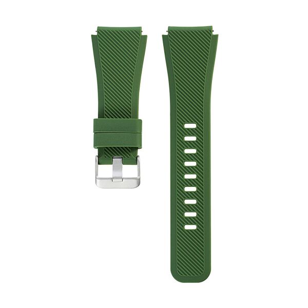 

Силиконовый ремешок Watchbands для Samsung Gear S3 - тёмно-зеленый (WB001DARKGREENS3)
