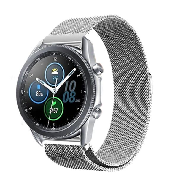 

Металлический ремешок Watchbands Milanese Loop для Samsung Galaxy Watch 3 45mm - серебряный (WB004METALGREY345)