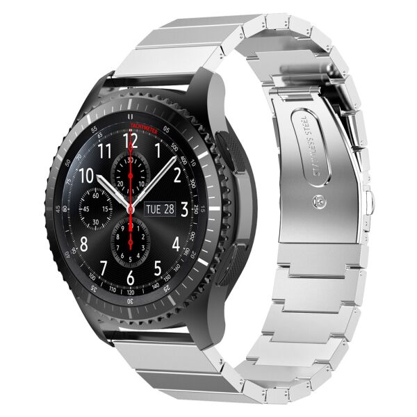 

Ремешок для Samsung Gear S3 Frontier - серебряный / ширина крепления 22мм / нержавеющая сталь / Watchbands Stainless Steel (WB005METALSILVERS3)