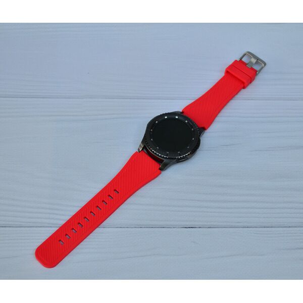 

Силиконовый ремешок Watchbands для Samsung Gear S3 Frontier - красный (WB001REDRZ)
