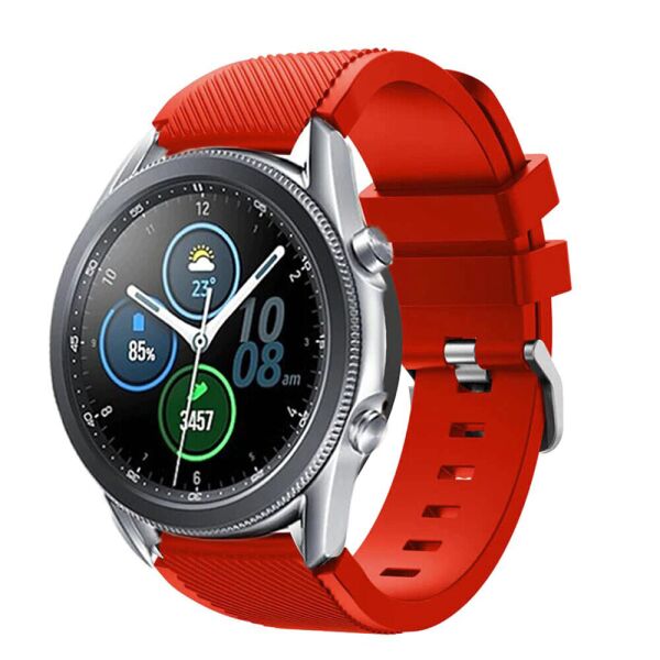 

Силиконовый ремешок Watchbands для Samsung Galaxy Watch 3 45mm - красный (WB001RED345)