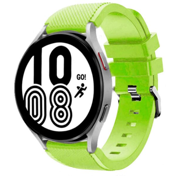 

Ремешок для Samsung Galaxy Watch 4 44mm - зелёный / ширина крепления 20мм / размер L / силикон / Watchbands Gear (WB00S4GEAR6W444)