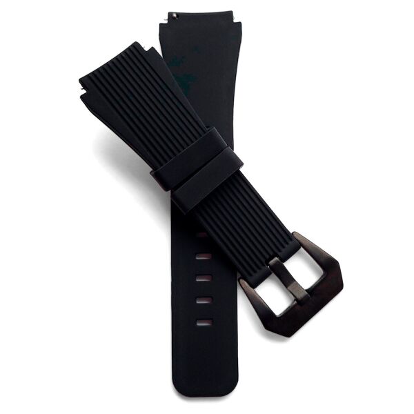 

Ремешок для Asus ZenWatch 1 - черный / силикон / размер L / ширина крепления 22мм / черная застежка / Watchbands Galaxy C-Black (WB001GALAXYBLACKСBLACKAZW1)