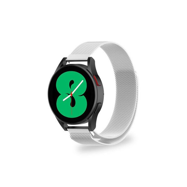 

Металлический ремешок Watchbands Milanese Loop для Samsung Galaxy Watch 4 44mm - серебряный / ширина крепления 20мм (WB00S4MMILANESE3444)