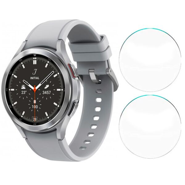 

Защитное стекло Watchbands для Samsung Galaxy Watch 4 Classic 46mm Silver 2шт (WB000446SILVER-2)