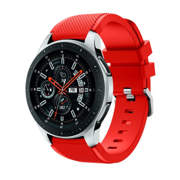 

Силиконовый ремешок Watchbands для Samsung Galaxy Watch 46mm Silver - красный (WB001RED461)