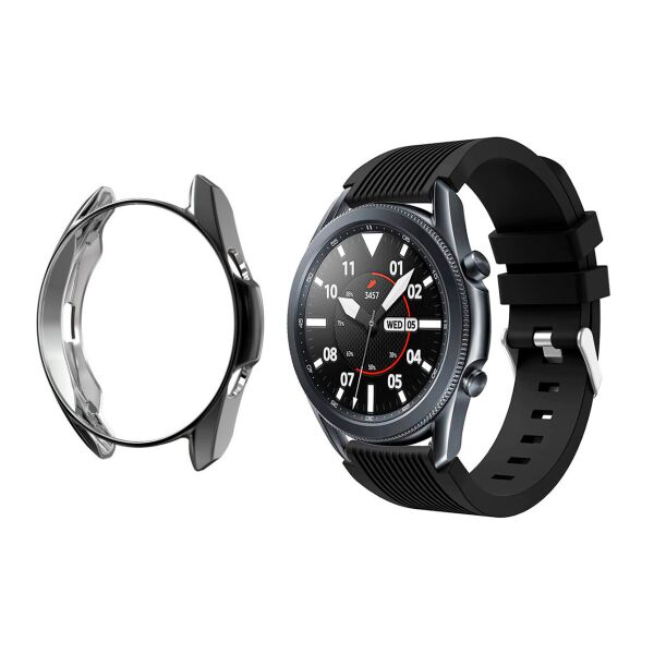 

Комплект Watchbands: силиконовый ремешок Galaxy черный + чехол черный для Samsung Galaxy Watch 3 45mm (WBKW-345-6)