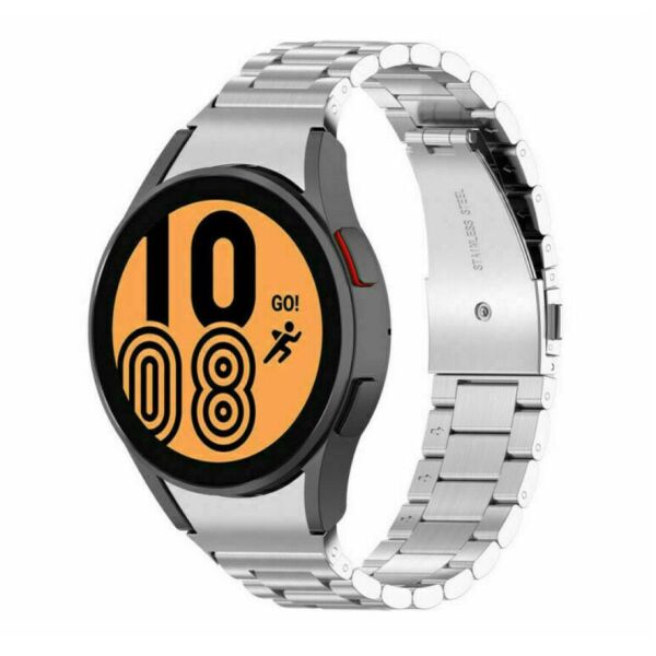 

Ремешок для Samsung Galaxy Watch 4 40mm + коннектор (2шт) - серебристый / размер L / нержавеющая сталь / ширина крепления 20мм / Watchbands Stainless Premium (WB00S4MPREMIUM2440CN)