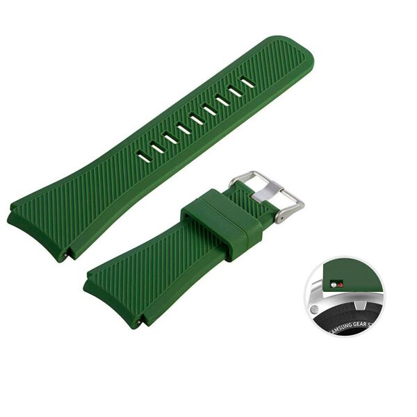

Ремешок для Samsung Galaxy Watch 3 45mm - тёмно-зеленый / силикон / размер L / Watchbands (WB001DARKGREENNW4)