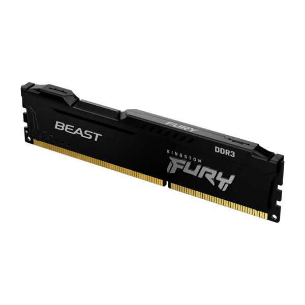 

Модуль памяти для компьютера DDR3 8GB 1866 MHz Fury Beast Black Kingston Fury (ex.HyperX) (KF318C10BB/8)