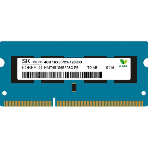 

Модуль памяти для ноутбука SoDIMM DDR3 4GB 1600 MHz Hynix (HMT451S6BFR8C-PB)