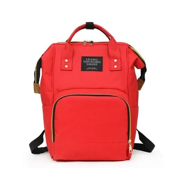 

Сумка-рюкзак мультифункциональный органайзер для мам Mom Bag EL-1230 Текстиль с термо отделением Ярко-красный