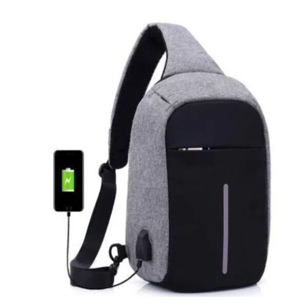 

Рюкзак-антивор Bobby EL-506 в стиле XD - Design Bobby Sionlux с USB портом Серый