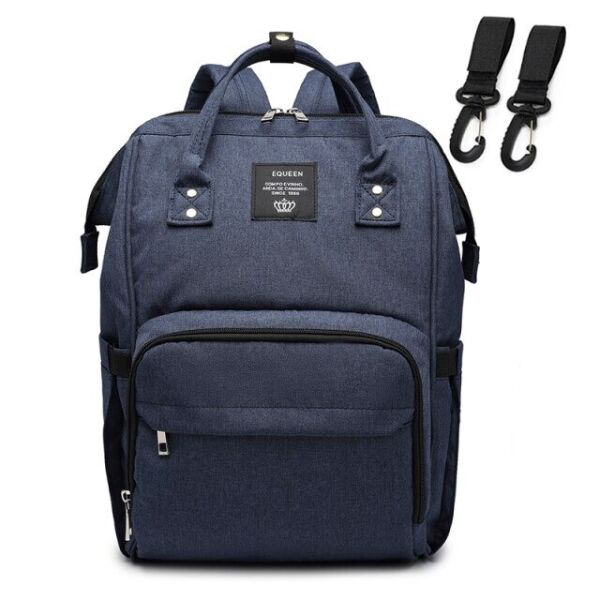 

Сумка-рюкзак мультифункциональный органайзер для мам Mom Bag EL-1230 Текстиль с термо отделением Синий