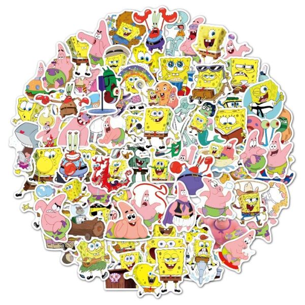 

Набор виниловых наклеек стикеров LTC Стикерпак SpongeBob 100 шт. (ST0100)