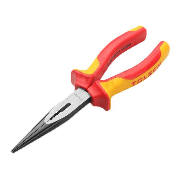 

Изолированные длинногубцы из кованой стали Tolsen Tools Premium 200 мм
