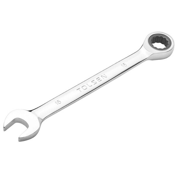 

Ключ прямой комбинированный храповый Tolsen 24 мм/301 мм