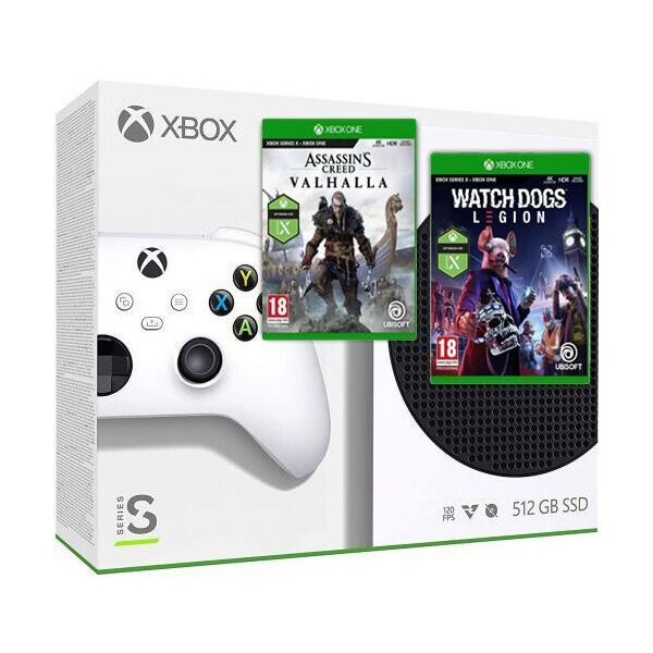 

Microsoft Xbox Series S 512Gb + Assassin’s Creed Valhalla\Вальгалла + Watch Dogs: Legion (русские версии)