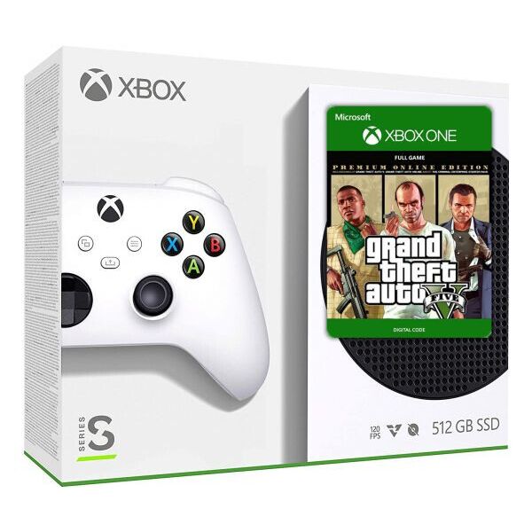 

Microsoft Xbox Series S 512Gb + GTA V Premium Edition (русская версия)